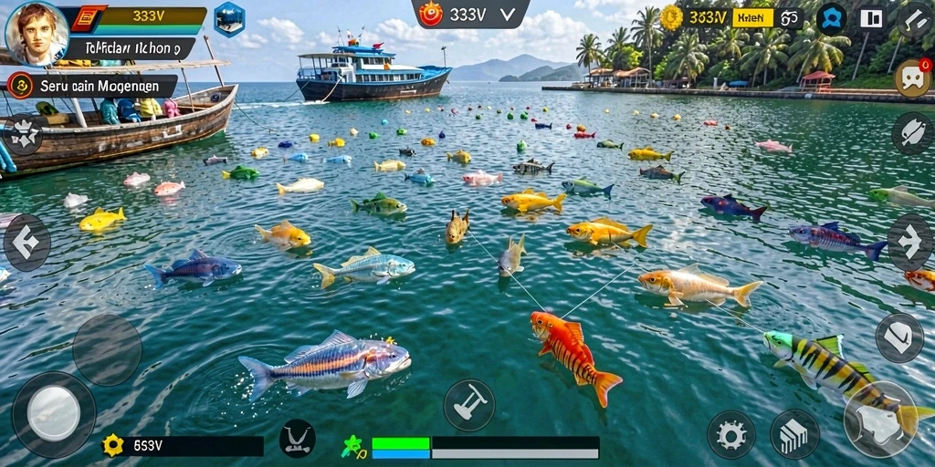 Gameplay menarik dalam game Tembak Ikan 333V yang seru.