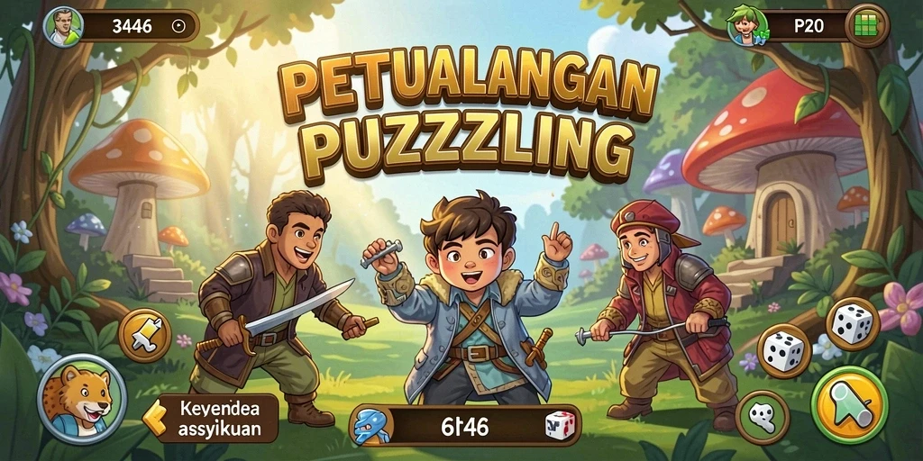 Tangkapan layar gameplay 3446 menampilkan tantangan puzzle yang menarik.