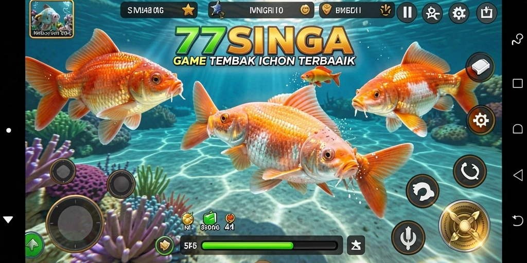 Gameplay seru saat menangkap ikan di 77SINGA.