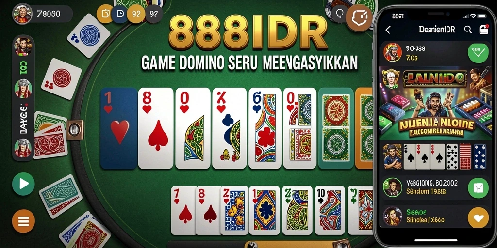 Gameplay domino yang menarik dan interaktif dalam 888IDR.