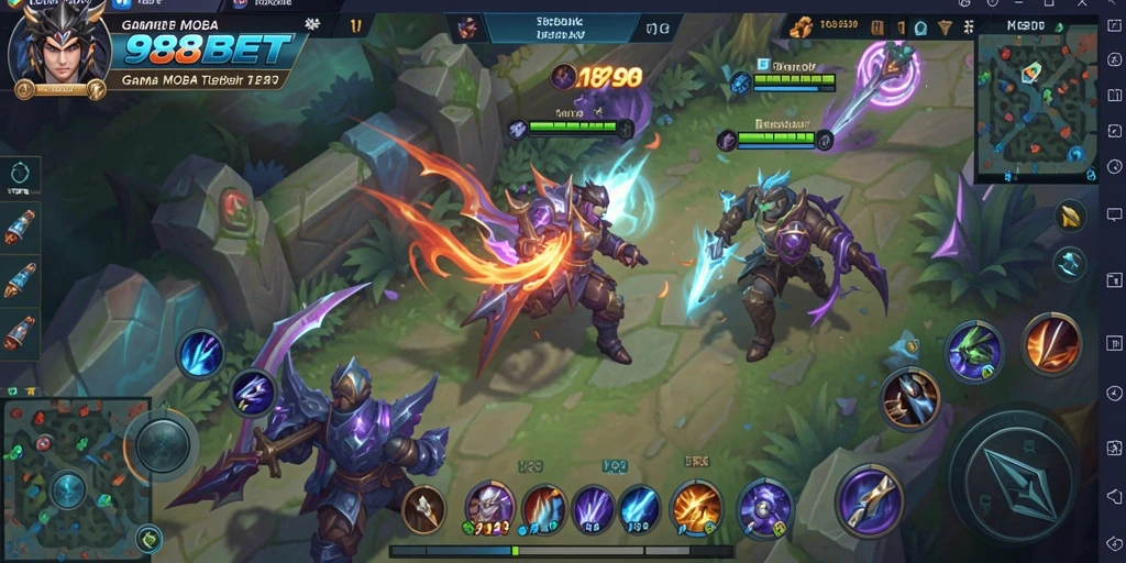 Tangkapan layar menunjukkan pertempuran intense di <strong>988BET</strong>.