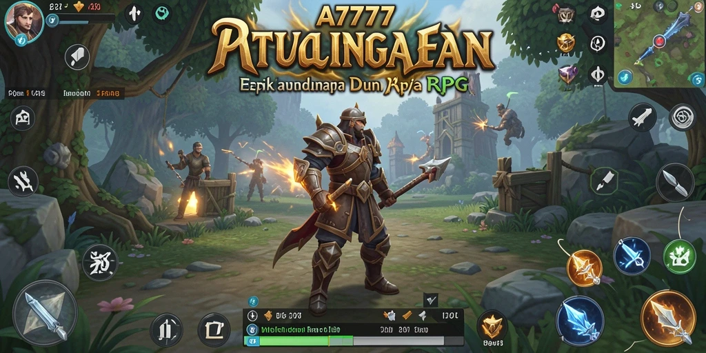 Tangkapan layar permainan RPG yang menampilkan pertempuran epik di A7777.
