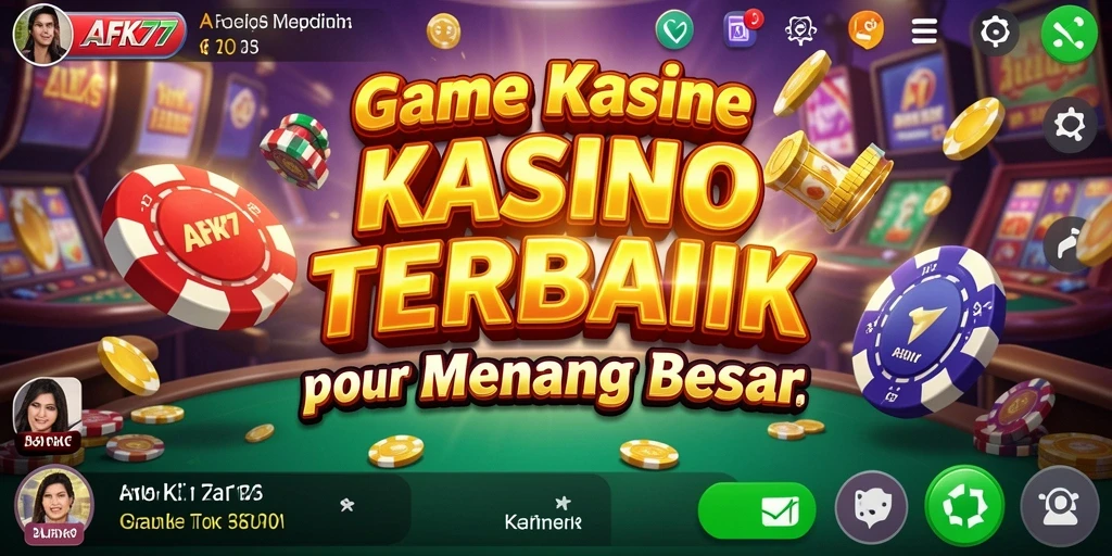 Screenshot gameplay AFK77 menampilkan keseruan permainan Kasino.