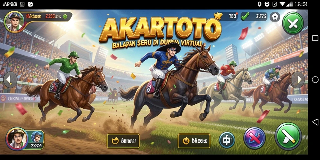 Gameplay seru dan kompetitif di AKARTOTO.