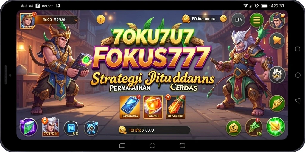Screenshot gameplay menunjukkan strategi tempur yang cerdas.