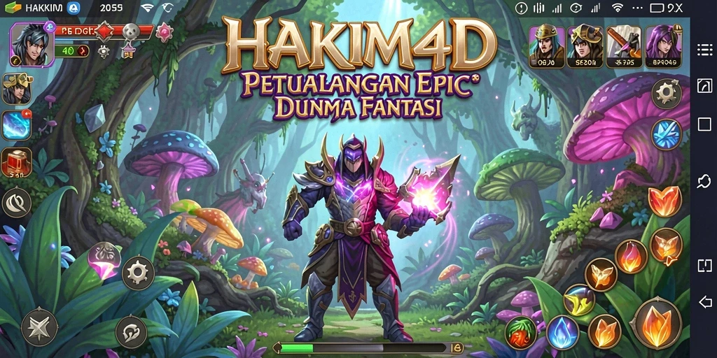 Gameplay seru HAKIM4D dalam aksi penuh petualangan RPG.