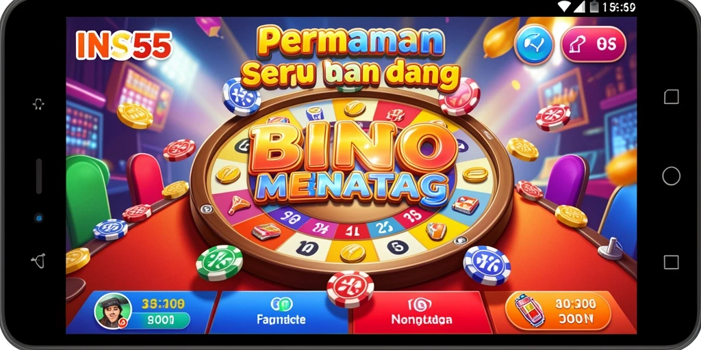Tampilan screenshot INS55 dengan gameplay bingo yang seru.