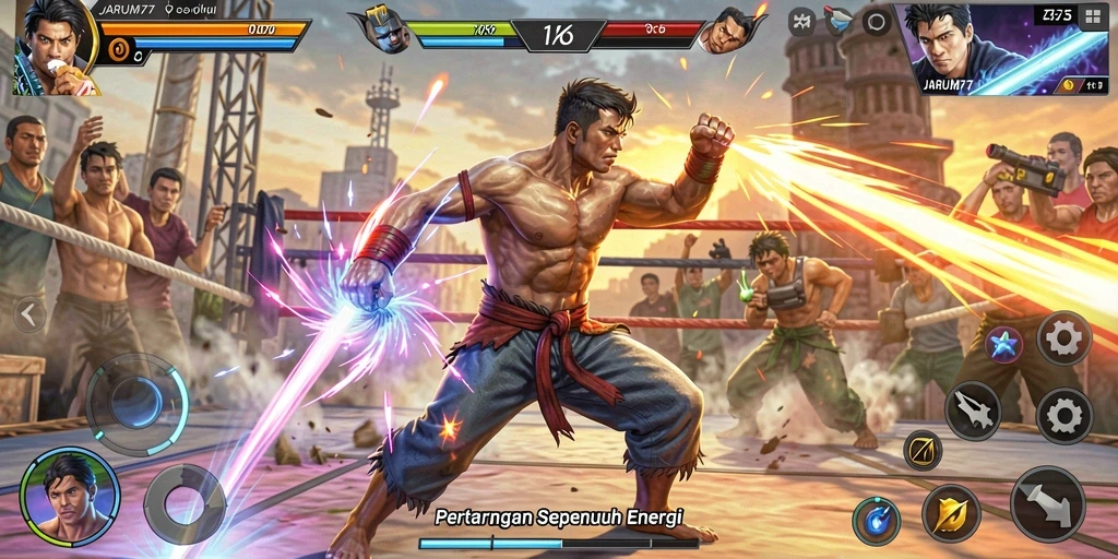 Gameplay seru JARUM77 dalam aksi penuh ketegangan.