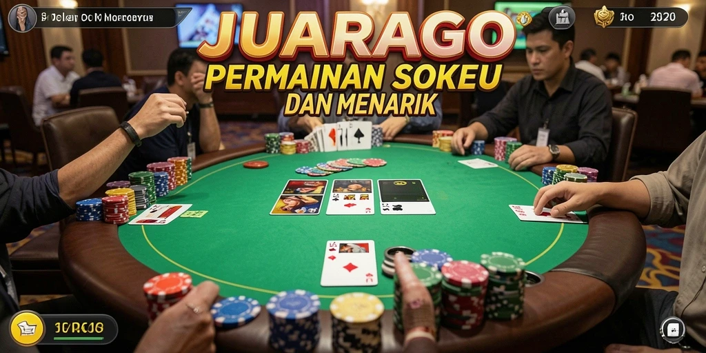 Tampilan menarik dari gameplay Poker JUARAGO yang seru.