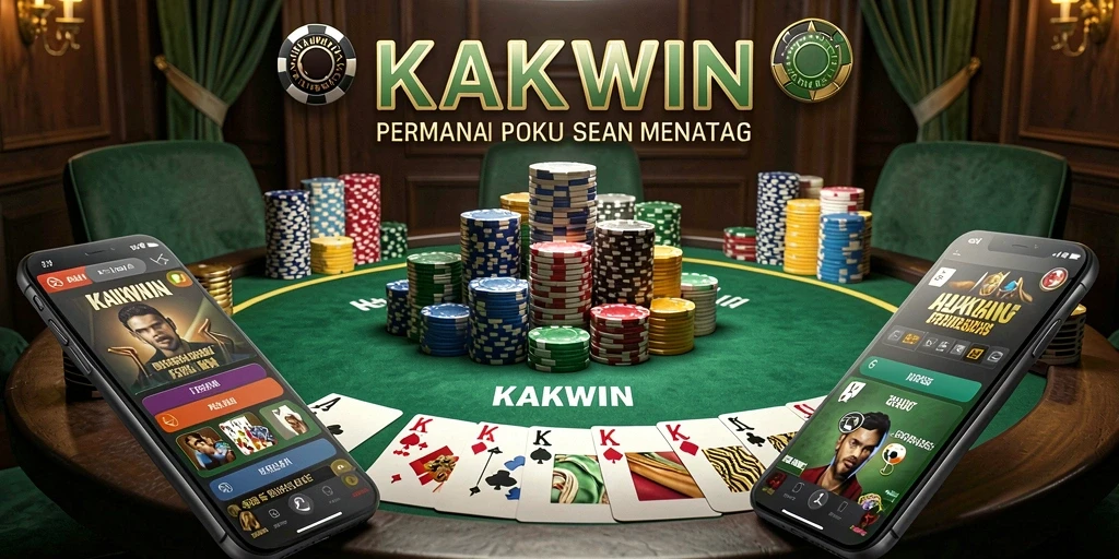 Tampilan menarik dari gameplay poker yang seru di KAKWIN.