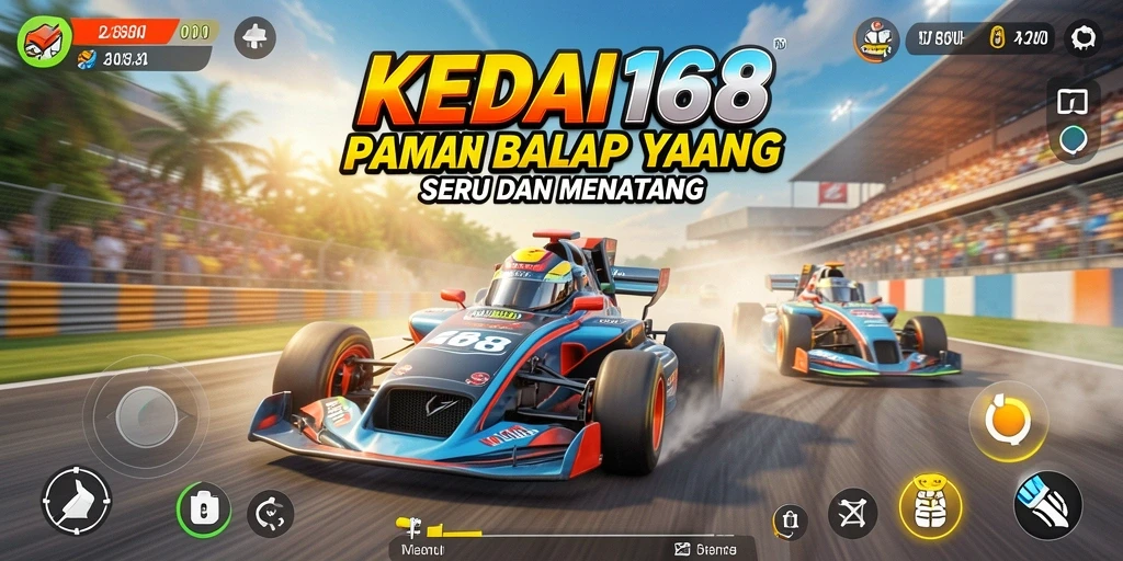 Gameplay Racing seru dengan lintasan menantang di KEDAI168.