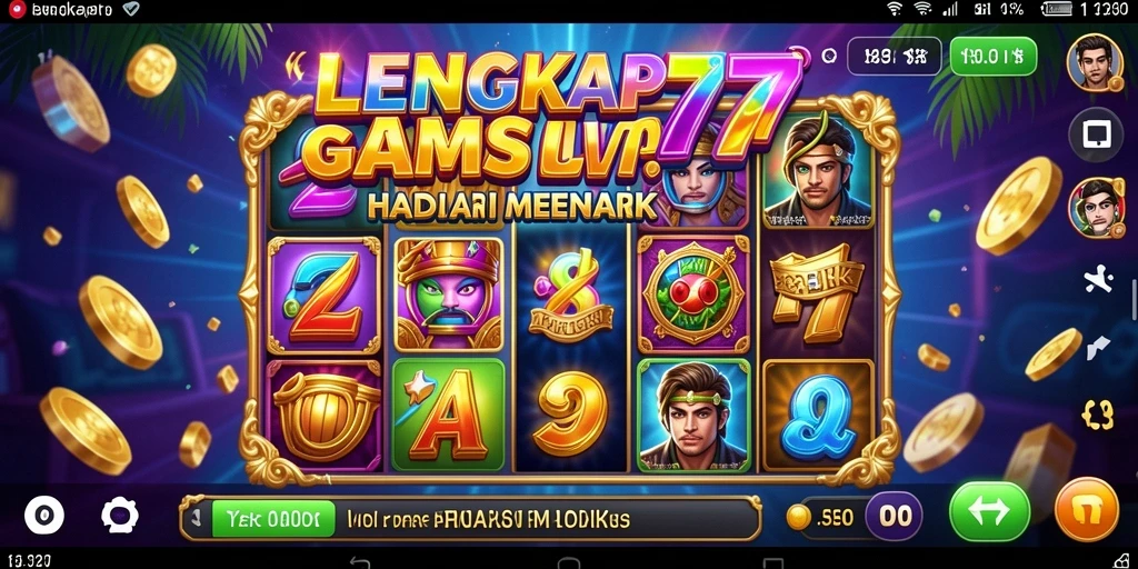 Tampilan menarik dari gameplay LENGKAP777 yang penuh warna.