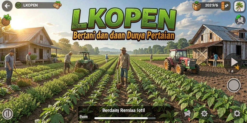 Tampilan gameplay LKOPEN yang menarik dan penuh warna.