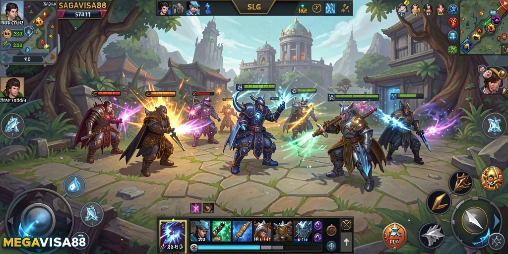 Tampilan gameplay menarik dan kompetitif dalam MEGAVISA88.