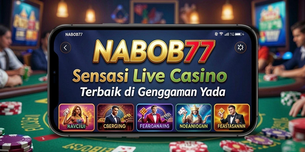 Screenshot gameplay <strong>NABOB77</strong> mendemonstrasikan pengalaman Live Casino yang interaktif.