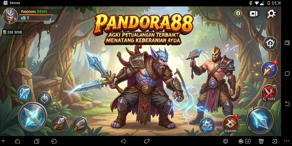 Tangkapan layar menampilkan aksi seru dalam PANDORA88.