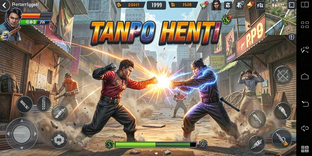 Tampilan aksi mendebarkan dalam gameplay RP99.