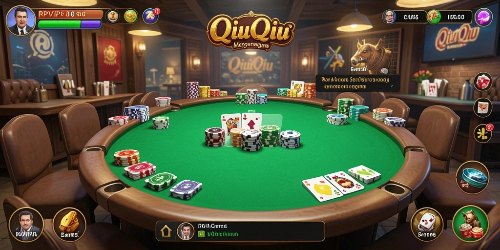 Tampilan gameplay RPVIP6 dengan suasana QiuQiu yang menarik.