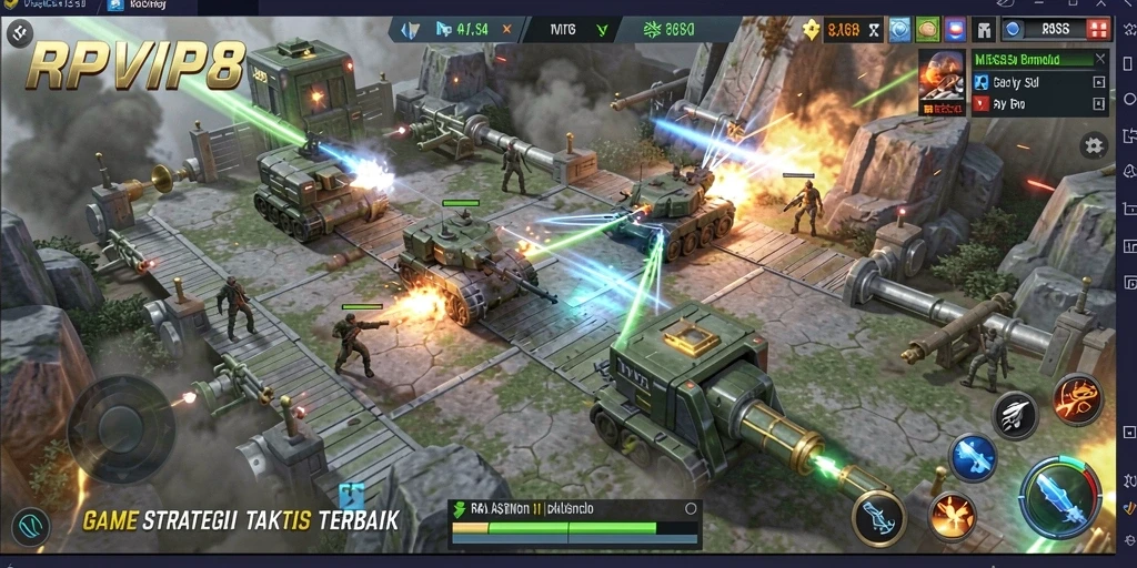 Screenshot gameplay RPVIP8 yang menampilkan taktik dan strategi menarik.