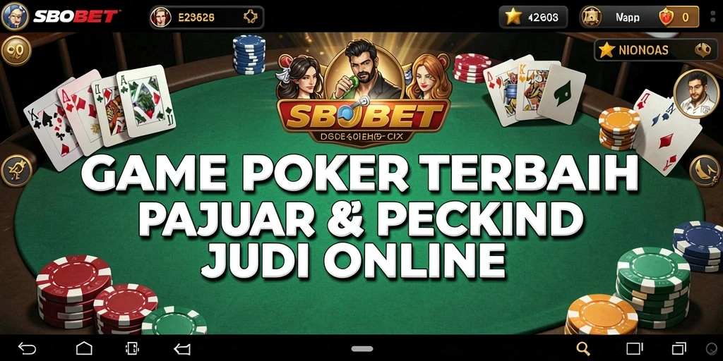 Tampilan gameplay menarik dalam aplikasi Poker SBOBET.