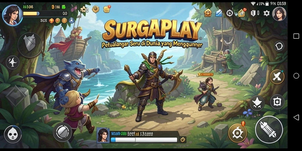 Gameplay SURGAPLAY yang menarik dan menantang.