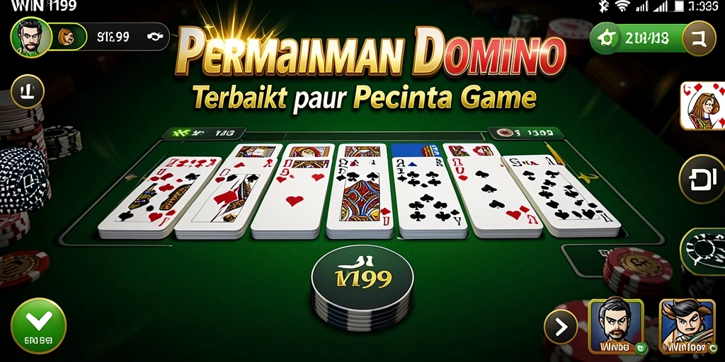Tampilan menarik dari gameplay Domino WIN199 yang mengasyikkan.
