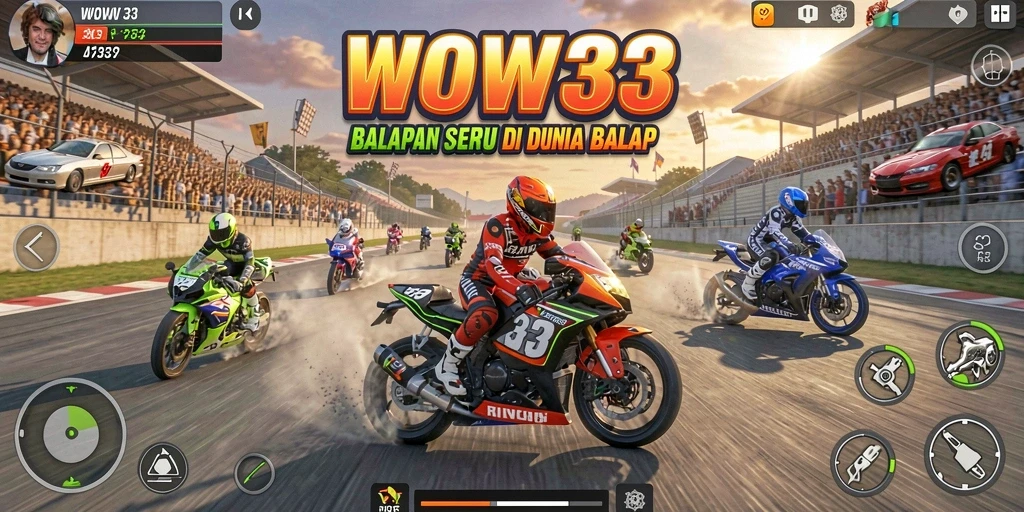 Gameplay balap seru di WOW33 dengan grafis yang menakjubkan.